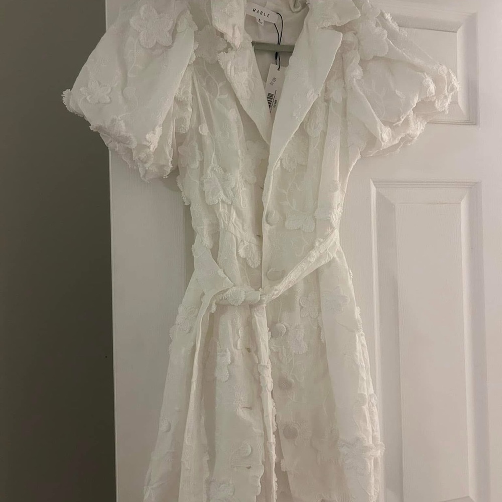 Floral white dress - Mable